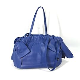 Prada-Prada Blue Leather Handbag-Blue