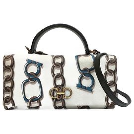 Borsa a Spalla 2WAY Salvatore Ferragamo Bianco