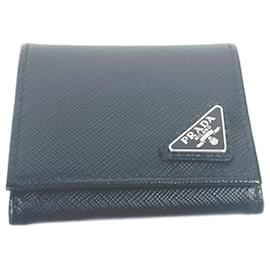 Prada-Prada 2MM935 Compact Coin Compartment Wallet-Black