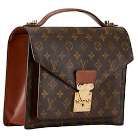 Louis Vuitton-Louis Vuitton Monogram Monceau Handbag-Brown