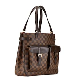 Louis Vuitton-Borsa tote Louis Vuitton Damier Uzes-Marrone