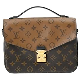 Louis Vuitton-Pochette Metis MM Monogramm Reverse Louis Vuitton-Braun