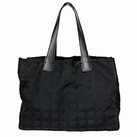 Chanel-CHANEL New Travel Line Tote MM Bag-Black