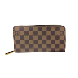 Louis Vuitton-Lange Zippy Damier Geldbörse von Louis Vuitton-Braun,Damier ebene