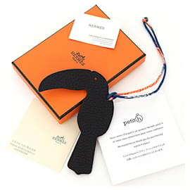 Hermès-Hermes Petit H Toucan Bag Charm-Black,Red,Multiple colors