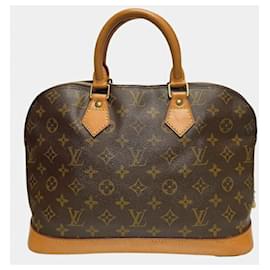 Louis Vuitton-Borsa a mano Alma Monogram Louis Vuitton-Marrone