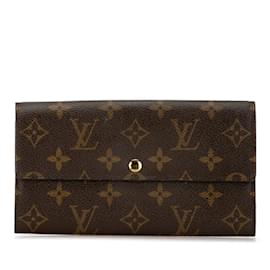 Louis Vuitton-Monogramm Geldbörse Pochette Louis Vuitton-Braun