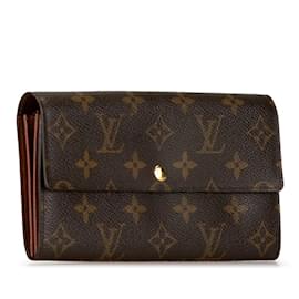 Louis Vuitton-Monogramm Geldbörse Pochette Louis Vuitton-Braun