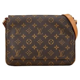 Louis Vuitton-Louis Vuitton Monogram Musette Tango Handtasche-Braun