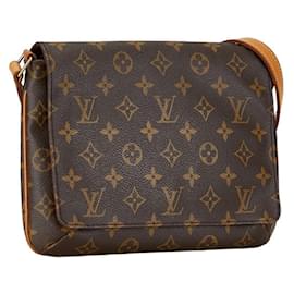 Louis Vuitton-Louis Vuitton Monogram Musette Tango Handtasche-Braun