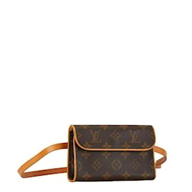 Louis Vuitton-Louis Vuitton Monogram Pochette Florentine Umhängetasche-Braun