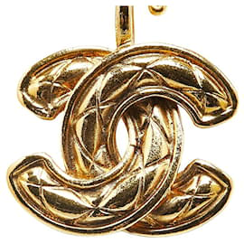 Chanel-Chanel Matelasse Coco Mark Necklace-Golden