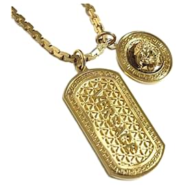 Versace-Versace Men's Medusa Dog Tag Pendant Necklace-Other