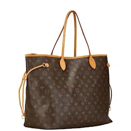 Louis Vuitton-Louis Vuitton Monogram Neverfull GM Tote Bag-Braun,Monogramm