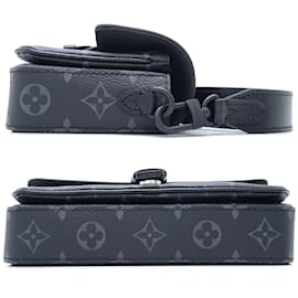 Louis Vuitton-Borsa a Spalla Montsouris Monogram Eclipse di Louis Vuitton-Nero