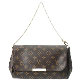 Louis Vuitton-Louis Vuitton Monogram Favorite MM Schultertasche-Braun