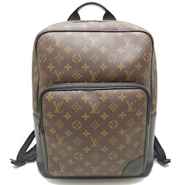 Louis Vuitton-Louis Vuitton Monogram Macassar Dean Rucksack-Braun,Schwarz