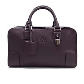 Loewe-Loewe Amazona 28 Boston Bag in Dark Purple-Dark purple