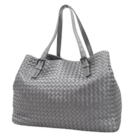 Bottega Veneta-Sac à main Intrecciato de Bottega Veneta-Métallisé