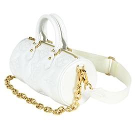 Louis Vuitton-Sac à épaule Louis Vuitton Papillon BB Bubble Gram-Blanc