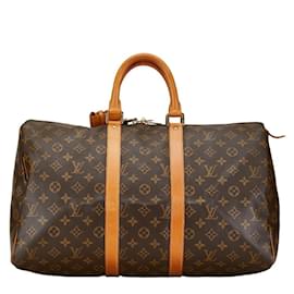 Louis Vuitton-Sac Boston Keepall 45 Monogram Louis Vuitton-Marron