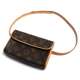 Louis Vuitton-Pochette Florentine Monogram Louis Vuitton-Marron,Monogramme