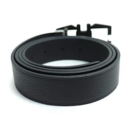 Salvatore Ferragamo-Salvatore Ferragamo Double Gancini Reversible Belt-Black