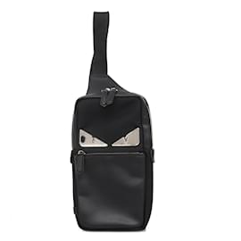Fendi-Fendi Body Bag Monster Leather Black Men's-Black
