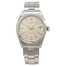 Rolex-Rolex Oyster Perpetual Date Silver Dial Stainless Steel Men's Watch-Other