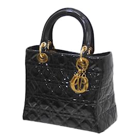 Christian Dior-Christian Dior Dior Lady Handbag-Black