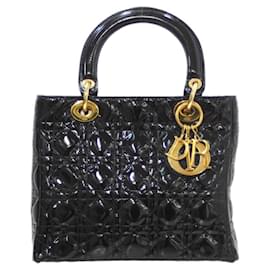 Christian Dior-Christian Dior Dior Lady Handbag-Black