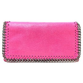 Stella Mc Cartney Billetera bifold Falabella de Stella McCartney Rosa