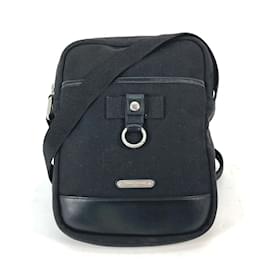 Saint Laurent-Saint Laurent Black Leather Shoulder Bag-Black