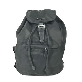 Mochila com placa de logo Prada 1BZ032 Preto