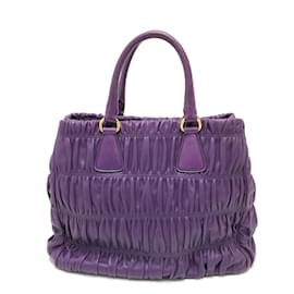 Prada-Prada BN2394 Logo Handbag-Purple