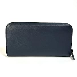 Prada-Prada 2ML317 Logo Gradient Long Wallet-Navy blue
