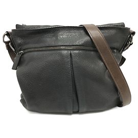 Borsa a spalla in pelle nera Prada VA0802 Nero