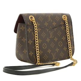 Louis Vuitton-Louis Vuitton Monogram Passy Ketten-Schultertasche-Braun,Monogramm