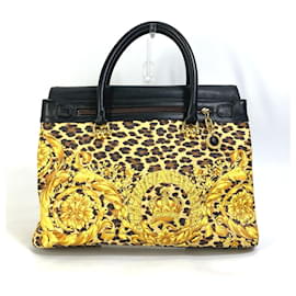 Versace-Bolsa de mão amarela Versace-Amarelo