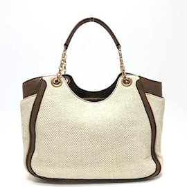 Salvatore Ferragamo-Salvatore Ferragamo Gancini Tote Bag-Beige