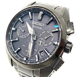 Seiko-Seiko SBXC069/5X53-0AV0 Astron Global Line Solar Wristwatch-Black