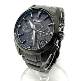 Seiko-Seiko SBXC069/5X53-0AV0 Astron Global Line Solar Wristwatch-Black