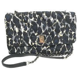 Borsa a spalla Vala Ribbon Chain E834 di Salvatore Ferragamo Nero
