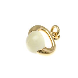 Colar com pingente de quartzo rosa Pomellato Luna Charm em ouro rosa Dourado