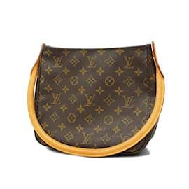 Louis Vuitton-Sac à épaule Looping MM Monogram Louis Vuitton-Marron