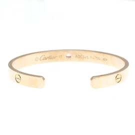 Cartier-Cartier Love Bracelet Open 1P Pink Sapphire Bangle-Golden