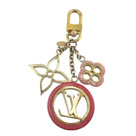 Louis Vuitton-Porte-clés Charm Portocle Color Line Louis Vuitton-Rose,Doré