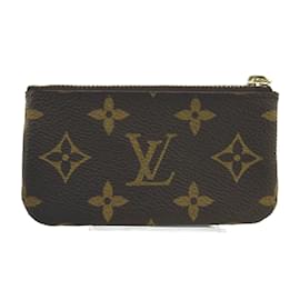 Louis Vuitton-Porte-clés Pochette Monogram Louis Vuitton-Marron