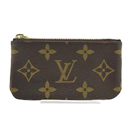 Louis Vuitton-Porte-clés Pochette Monogram Louis Vuitton-Marron