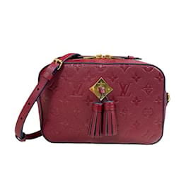 Louis Vuitton-Sac à épaule Monogram Empreinte Saintonge de Louis Vuitton-Rouge